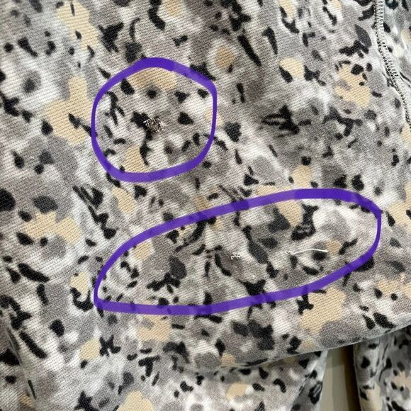 Lululemon Wunder Under Not So Petite Fleur Silver Soon Crop Leggings - Size: 6 - Picture 9 of 12